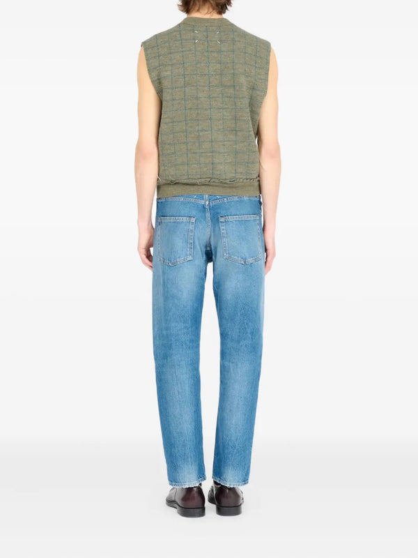 Henrik Vibskov Male Knit Vest - Military Green