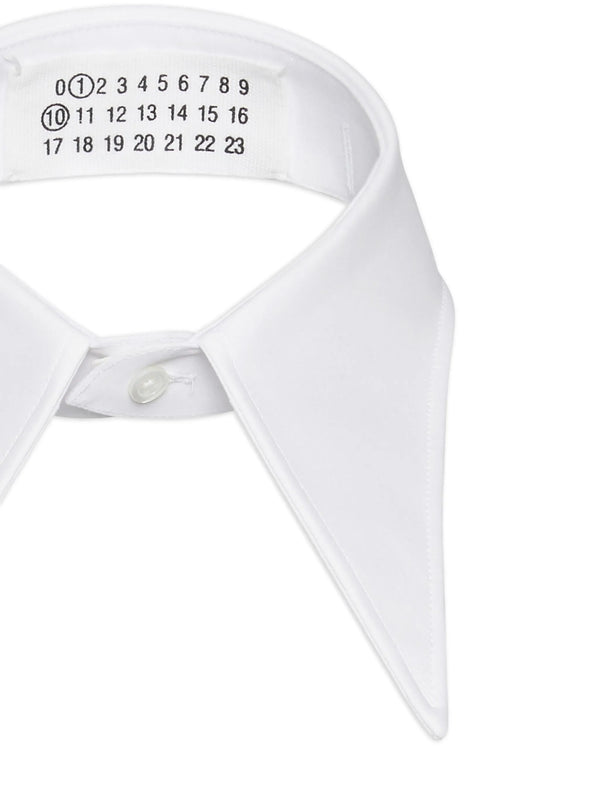 Henrik Vibskov Male Pointy Cotton Collar - White