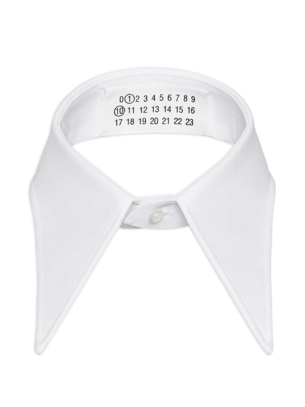 henrik vibskov Male Pointy Cotton Collar - White