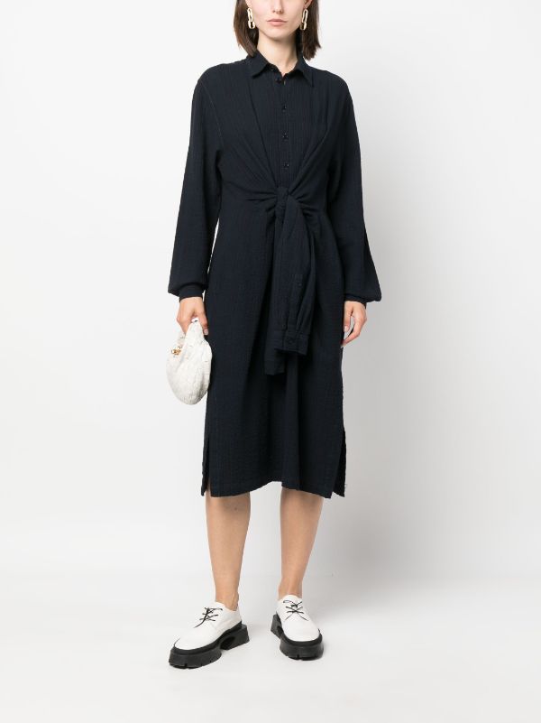 Henrik Vibskov Mars Shirt Dress - Indigo Stripes