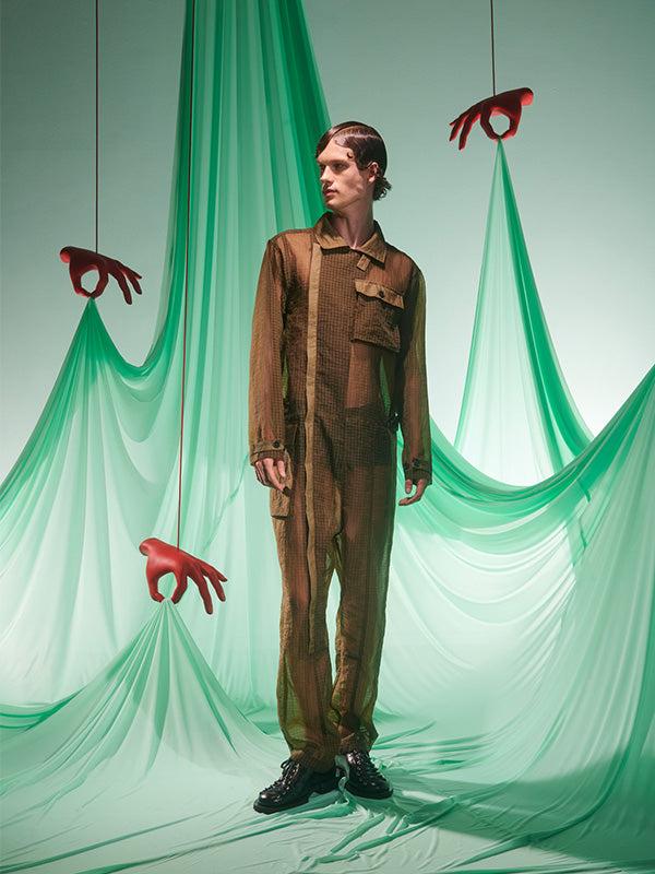 Henrik Vibskov Middle Jumpsuit - Military Olive
