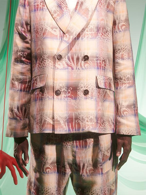 Henrik Vibskov Motif Blazer - 8 Arm Check Charm
