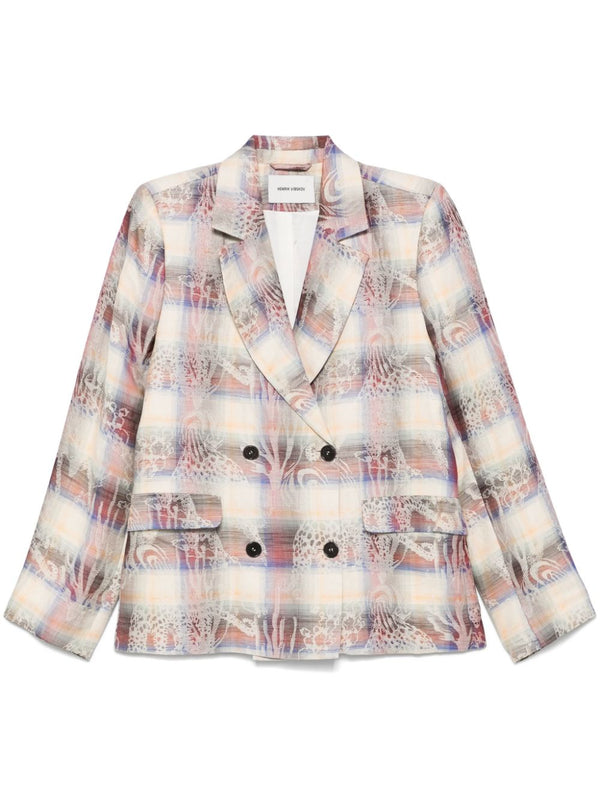 henrik vibskov Motif Blazer - 8 Arm Check Charm