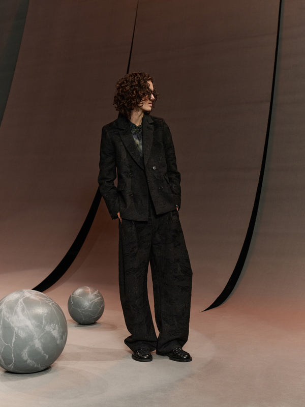 Henrik Vibskov Motif Blazer - Fishes Black