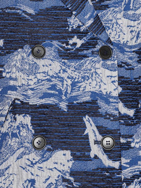 Henrik Vibskov Motif Blazer - Fishes Blue