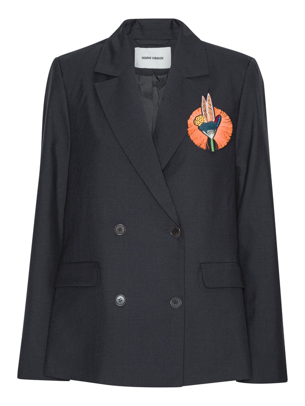 henrik vibskov Motif Blazer - Tropical Navy