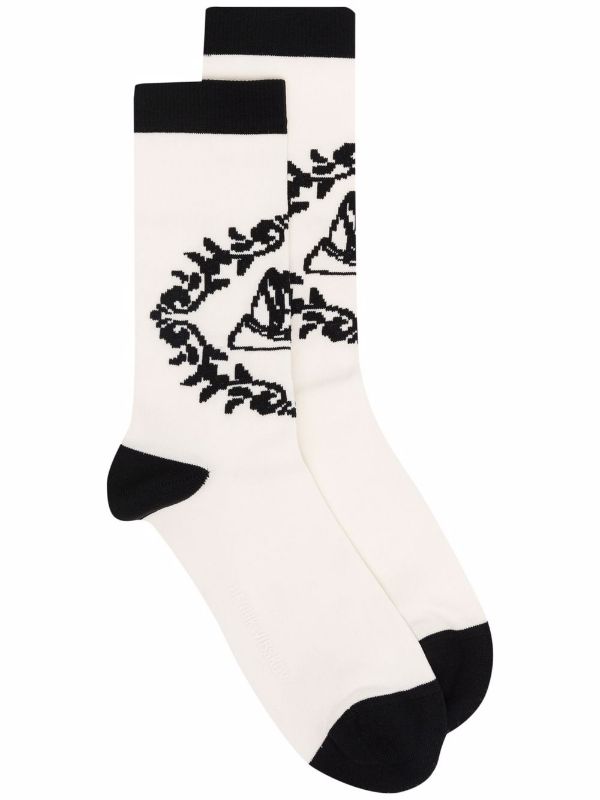 henrik vibskov Napkin Socks Femme - White Napkin