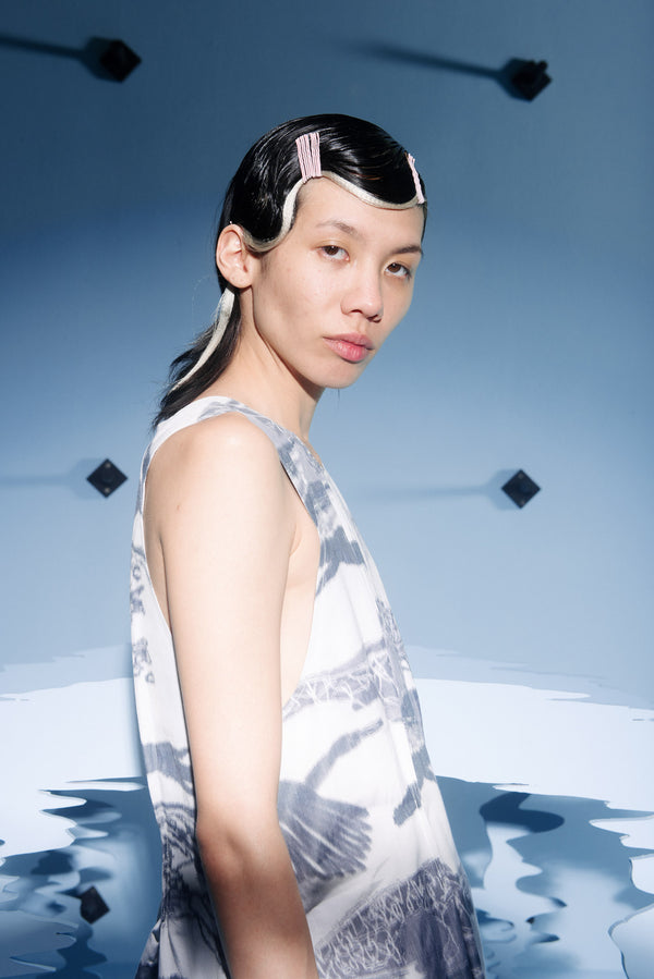 Henrik Vibskov New Free Dress - Black White Ikat