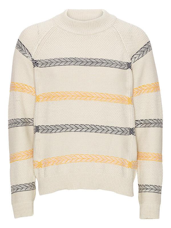 henrik vibskov New Stitch Jumper - Beige Mixed Black