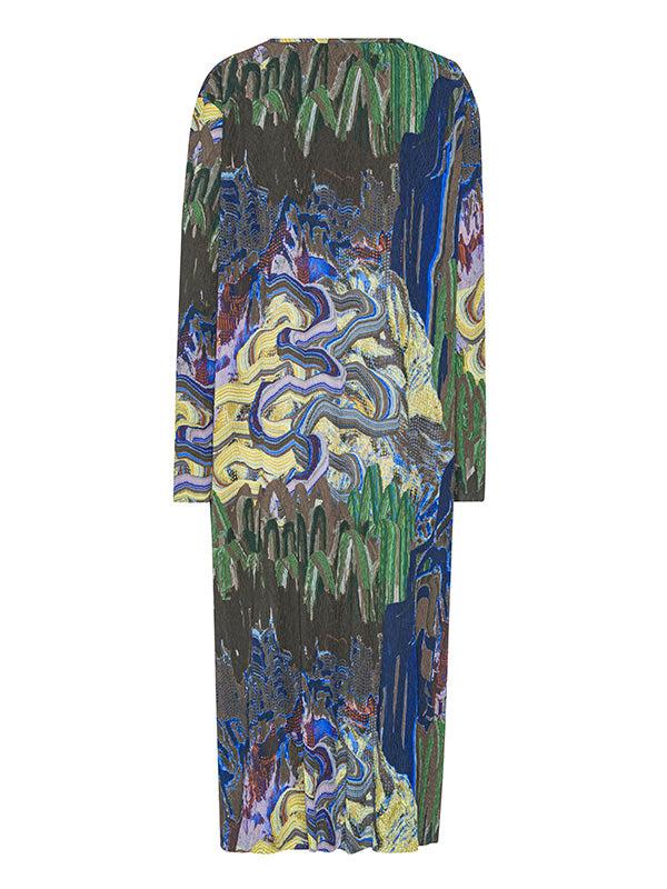 Henrik Vibskov O Dress - Graphic Slopes Dark