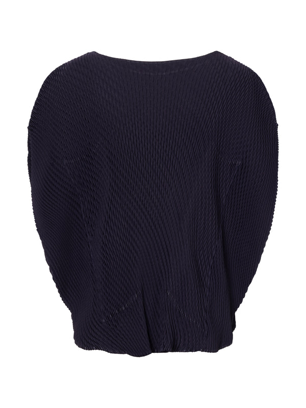 Henrik Vibskov Orbicular Pleats Shirt - Dark Navy