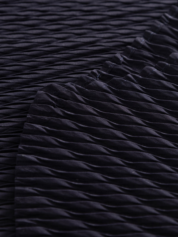 Henrik Vibskov Orbicular Pleats Shirt - Dark Navy