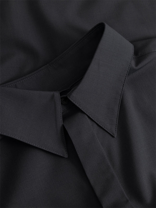 Henrik Vibskov Parker Wool Shirt - Charcoal