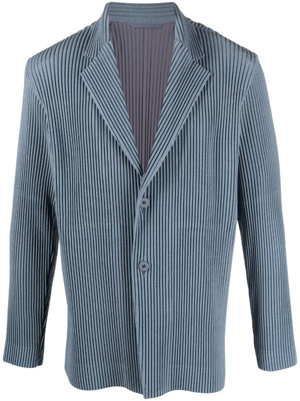 henrik vibskov Pleated Jacket - Blue