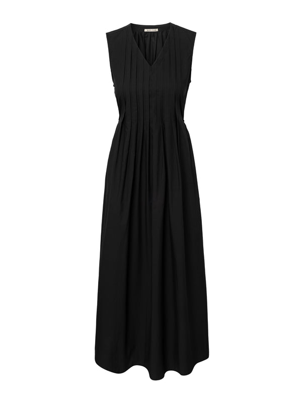 henrik vibskov Pleated V Neck Dress - Black