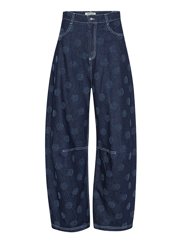 henrik vibskov Post Denim Pants - Needle Punch Dots