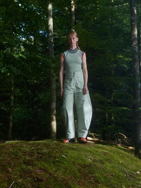 Henrik Vibskov Post Denim Pants - Pale Green