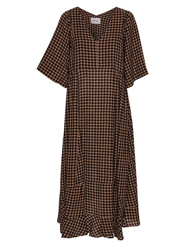 henrik vibskov Pump Dress - Beige Black Checks