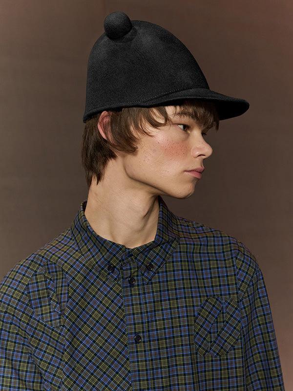 Henrik Vibskov Radar Felt Hat - Black Felt