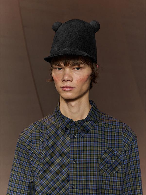 Henrik Vibskov Radar Felt Hat - Black Felt