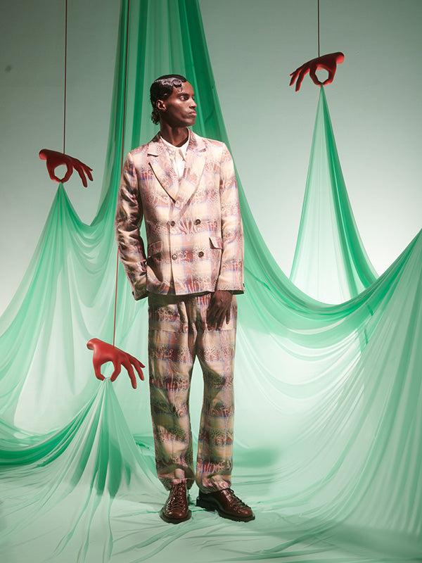 Henrik Vibskov Razor Pants - 8 Arm Check Charm