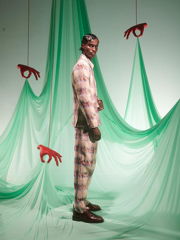 Henrik Vibskov Razor Pants - 8 Arm Check Charm