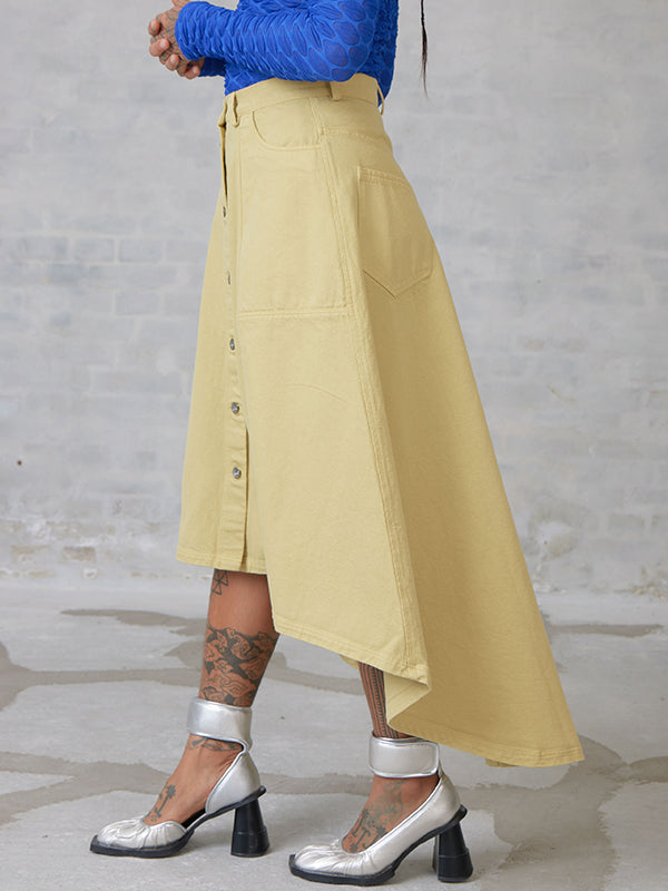 Henrik Vibskov Regain Denim Skirt - Hemp