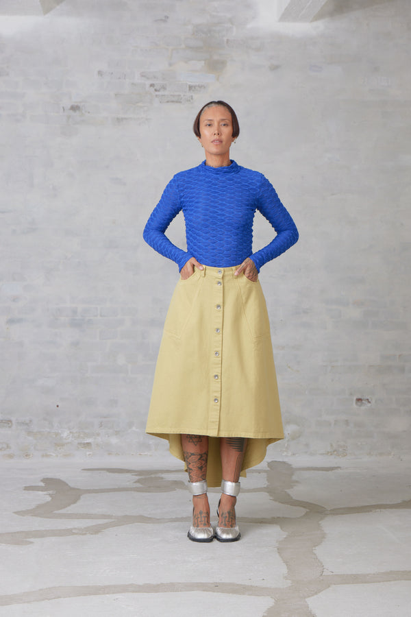 Henrik Vibskov Regain Denim Skirt - Hemp