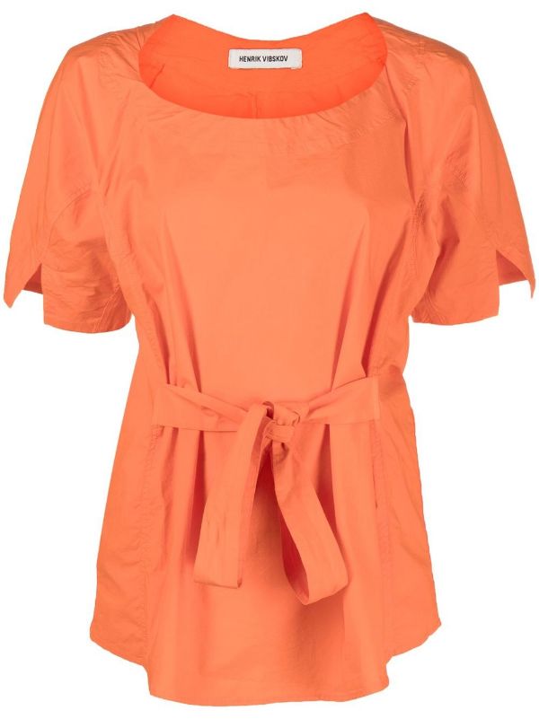 henrik vibskov Renee Blouse - Flame Orange
