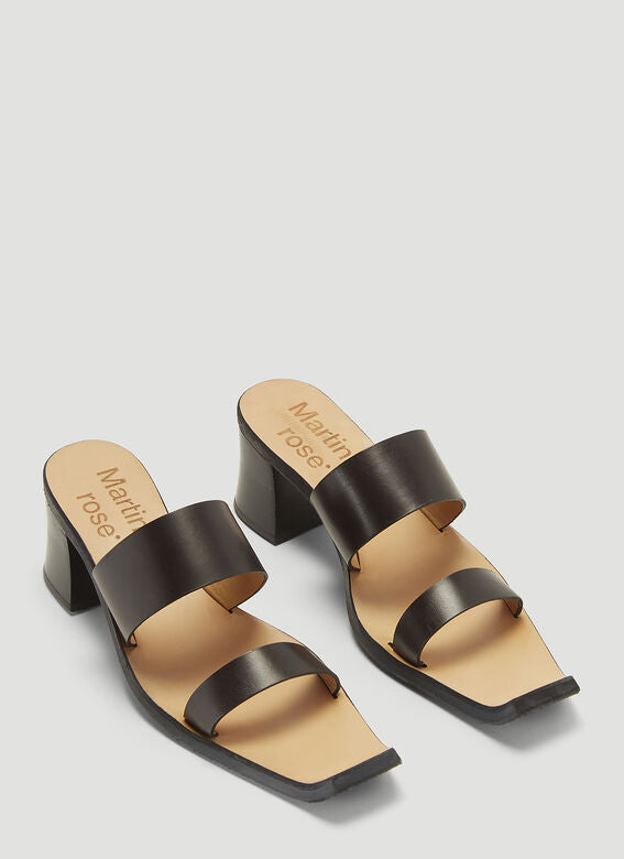 Henrik Vibskov Rupie Heel Sandal - Black Patent