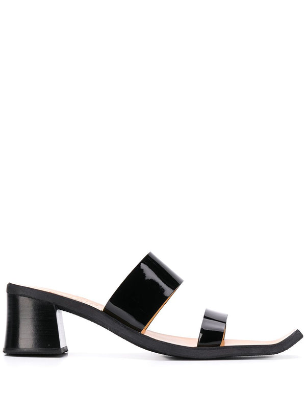 henrik vibskov Rupie Heel Sandal - Black Patent