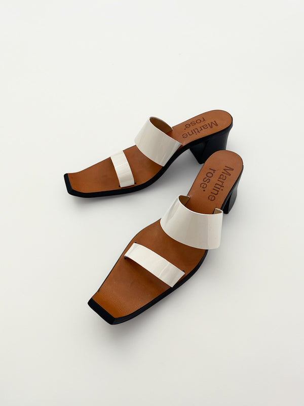 Henrik Vibskov Rupie Heel Sandal - White Patent