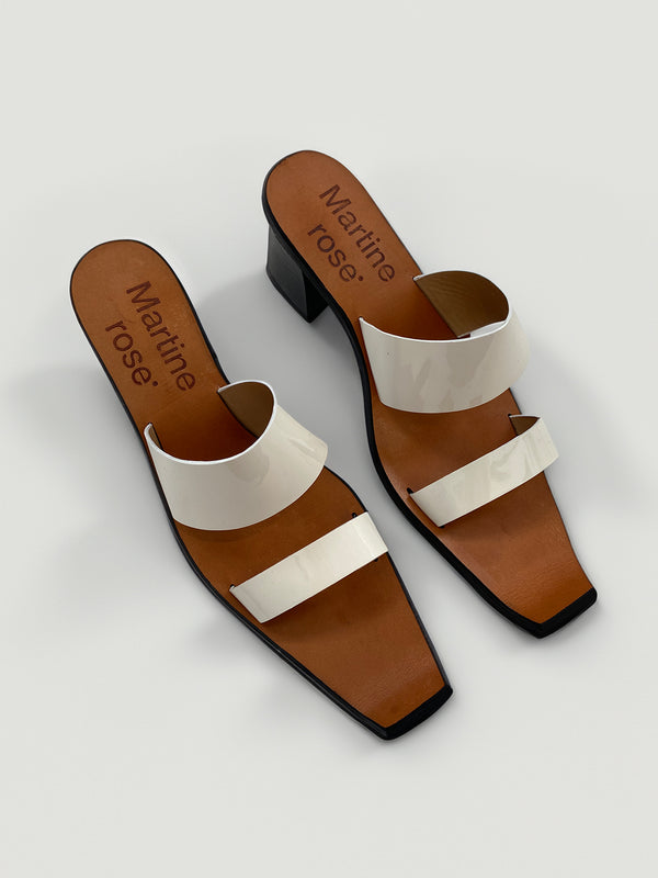 Henrik Vibskov Rupie Heel Sandal - White Patent