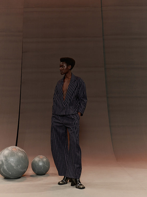 Henrik Vibskov Shady Suiting Pants - Pinstripe