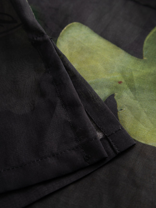 Henrik Vibskov Shirt - Print C Big Flowers/ Black