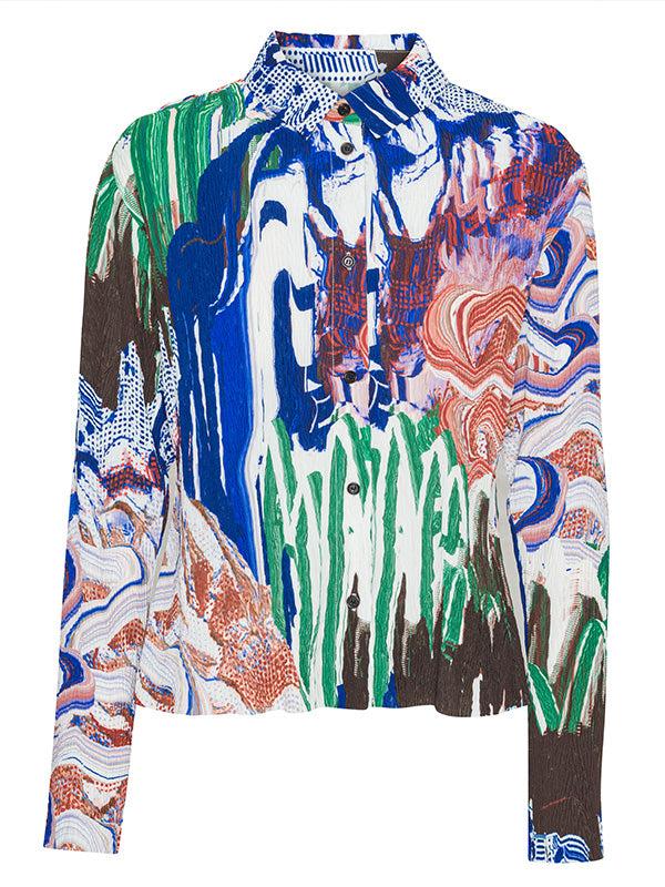 henrik vibskov Slope Blouse - Graphic Slopes Light