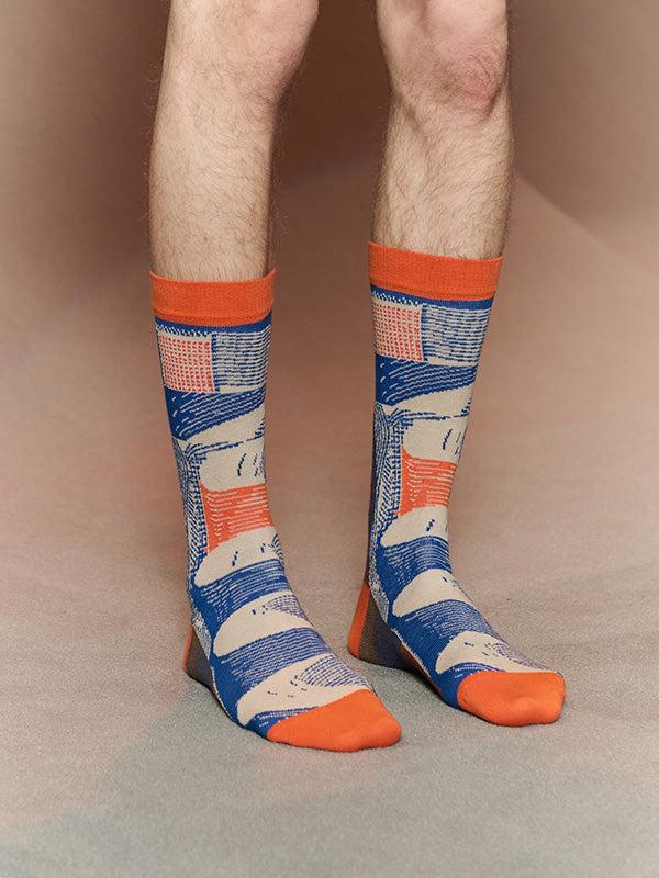 Henrik Vibskov Slope Socks - Slopes Orange
