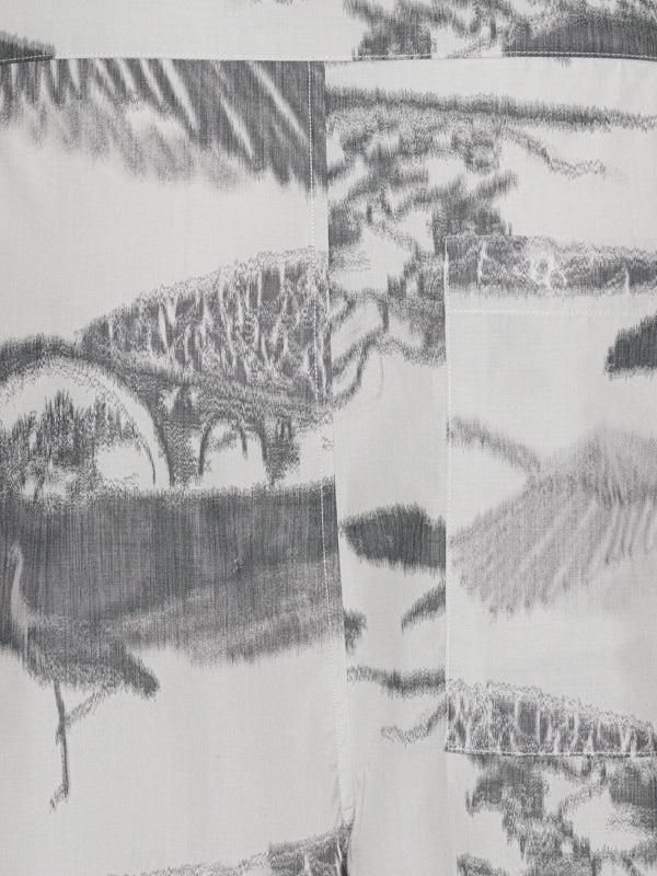 Henrik Vibskov Spyjama Shorts - Black White Ikat