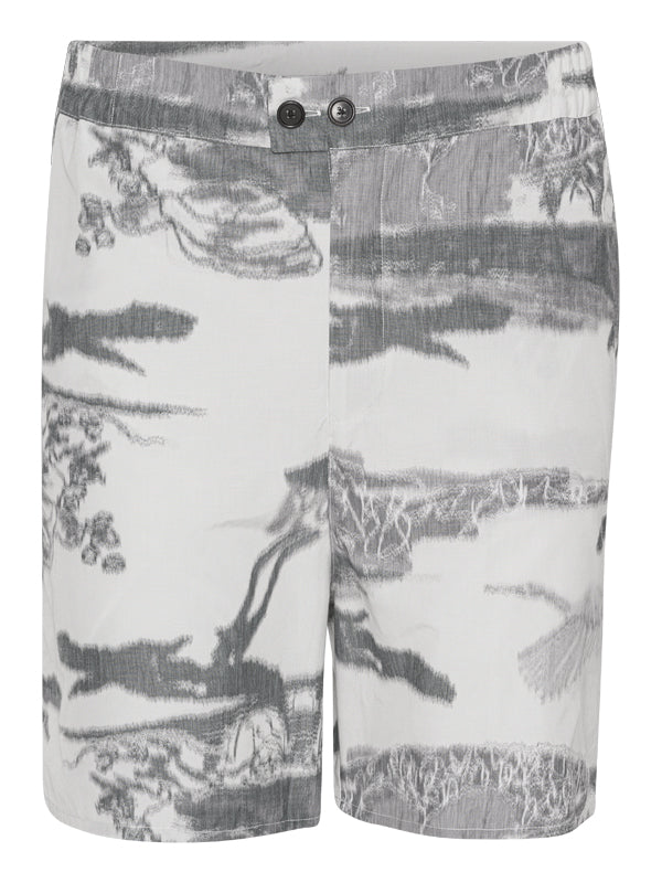 henrik vibskov Spyjama Shorts - Black White Ikat