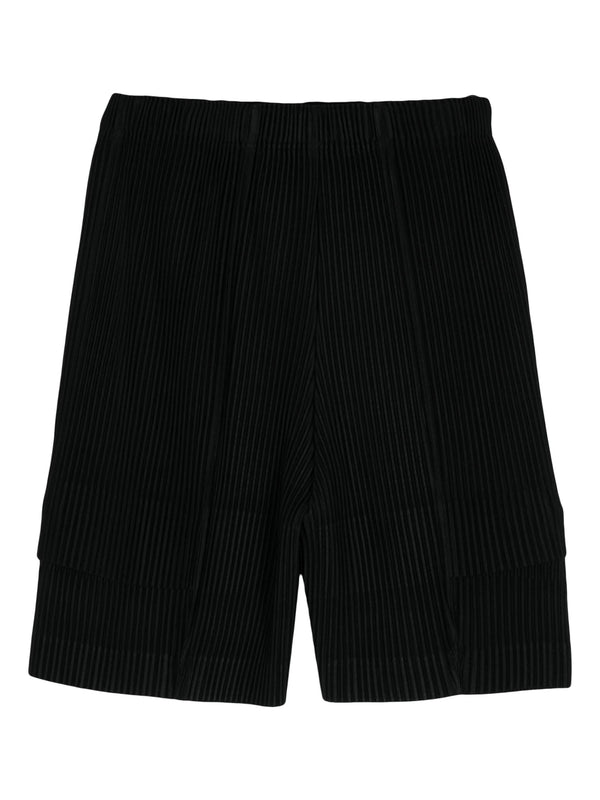 Henrik Vibskov SS24 Cargo Pleats Shorts - Black