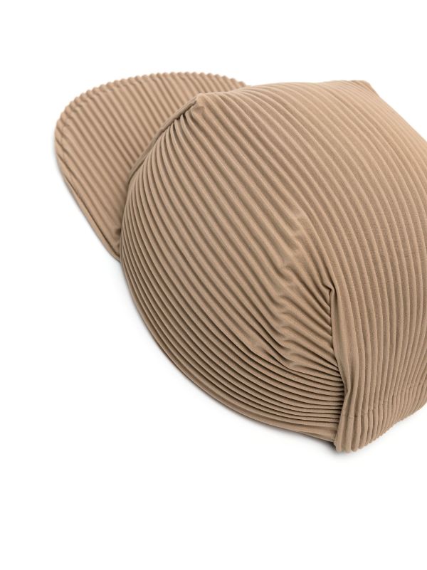 Henrik Vibskov SS24 Pleats Cap - Light Mocha Brown