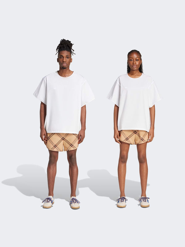 Henrik Vibskov SS24 WB Shorts - Check Jacquard Beige