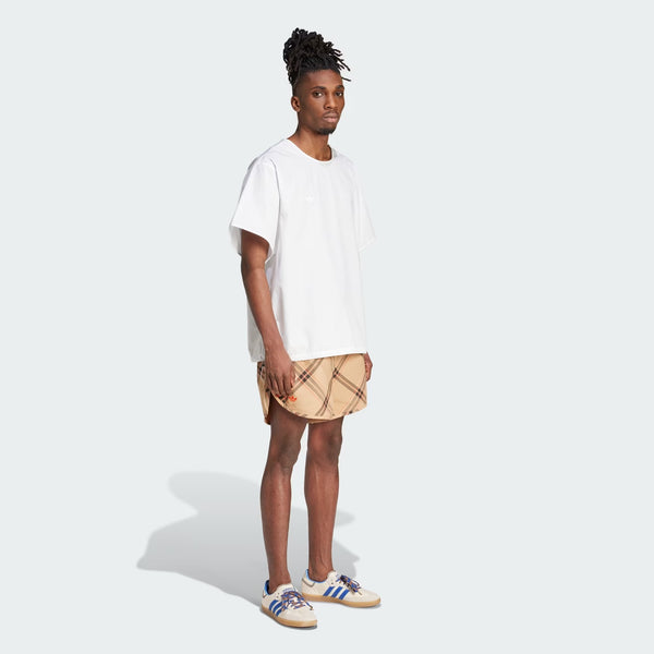 Henrik Vibskov SS24 WB Shorts - Check Jacquard Beige