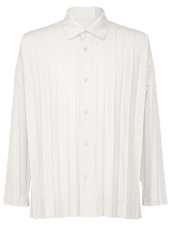 henrik vibskov SS25 Long-Sleeve Edge Shirt - White