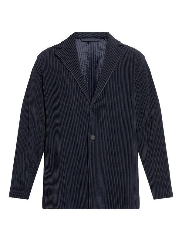 henrik vibskov SS25 Pleated Blazer - Navy