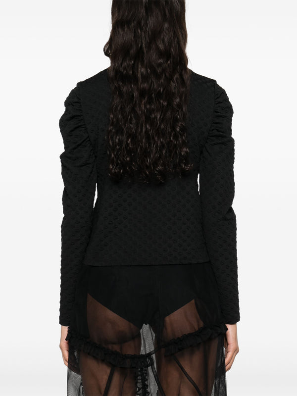 Henrik Vibskov Sun Reflection Blouse - Black Bubbles