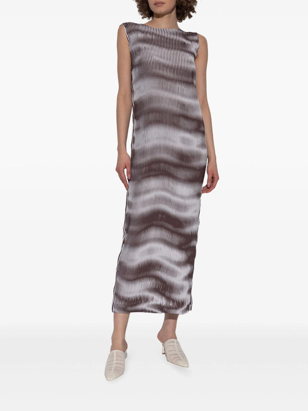 Henrik Vibskov Sway Pleats Dress - Chocolate