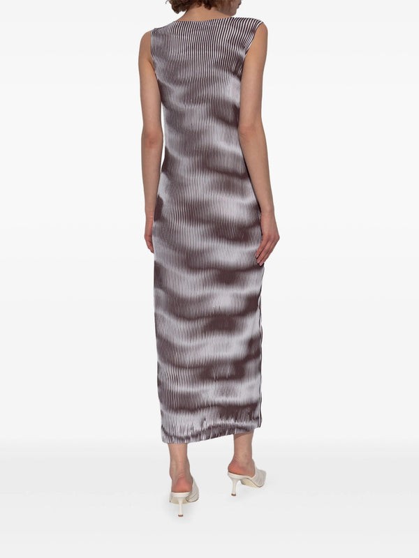 Henrik Vibskov Sway Pleats Dress - Chocolate