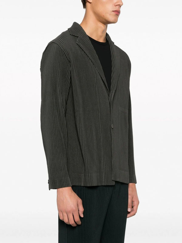 Henrik Vibskov Tailored Pleated Blazer - Ebony Khaki