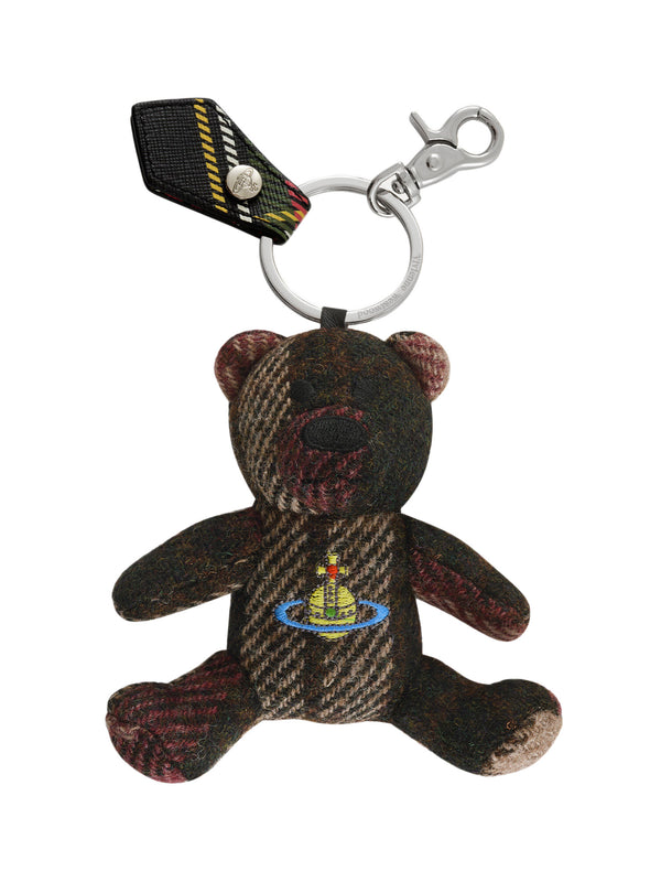 henrik vibskov Teddy Bear Bag Charm - Light Check